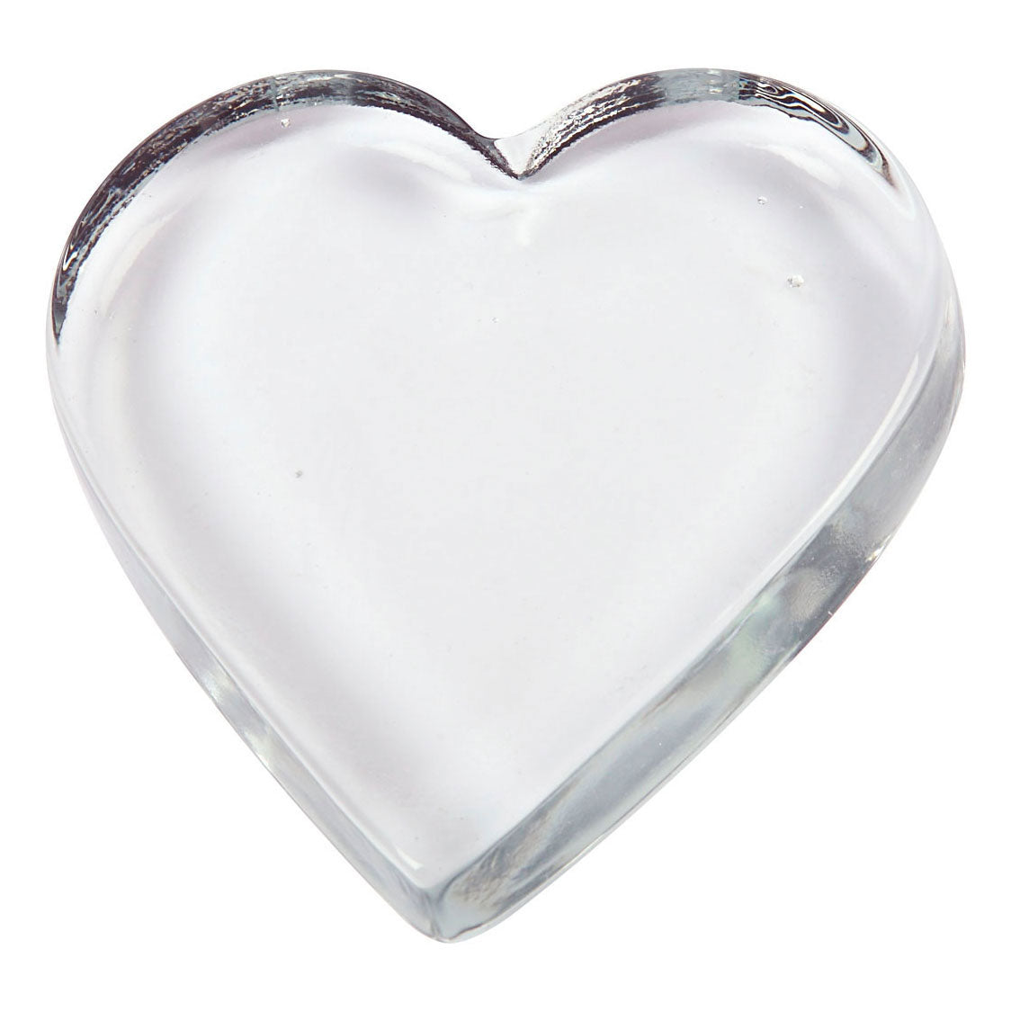 Creativ Company Glass Hart Transparent 9x9cm, 10st.