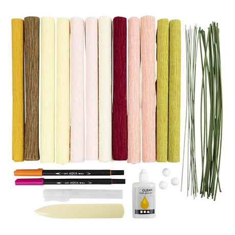 Kreativfirma Hobbyset Crepe Paper Flowers Bouquet