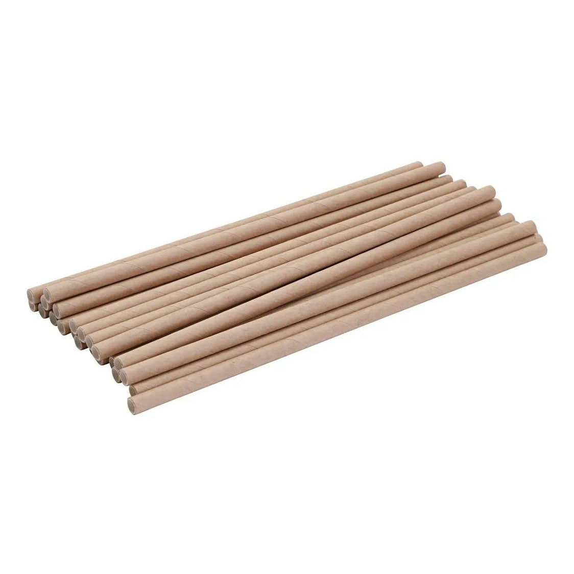 Creativ Company straws of unbleached kraft paper, 250st.