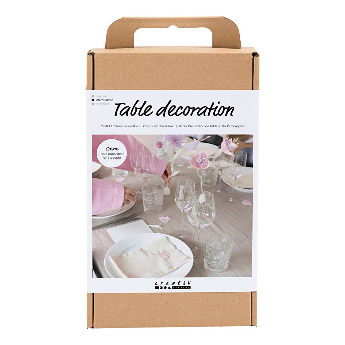 Kreativfirma Hobbyset Tischdekoration Pastellfarben