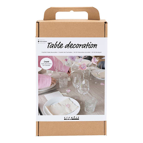 Kreativfirma Hobbyset Tischdekoration Pastellfarben