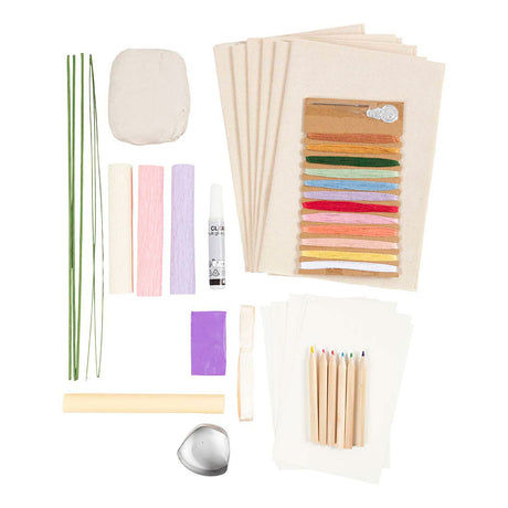 Kreativfirma Hobbyset Tischdekoration Pastellfarben