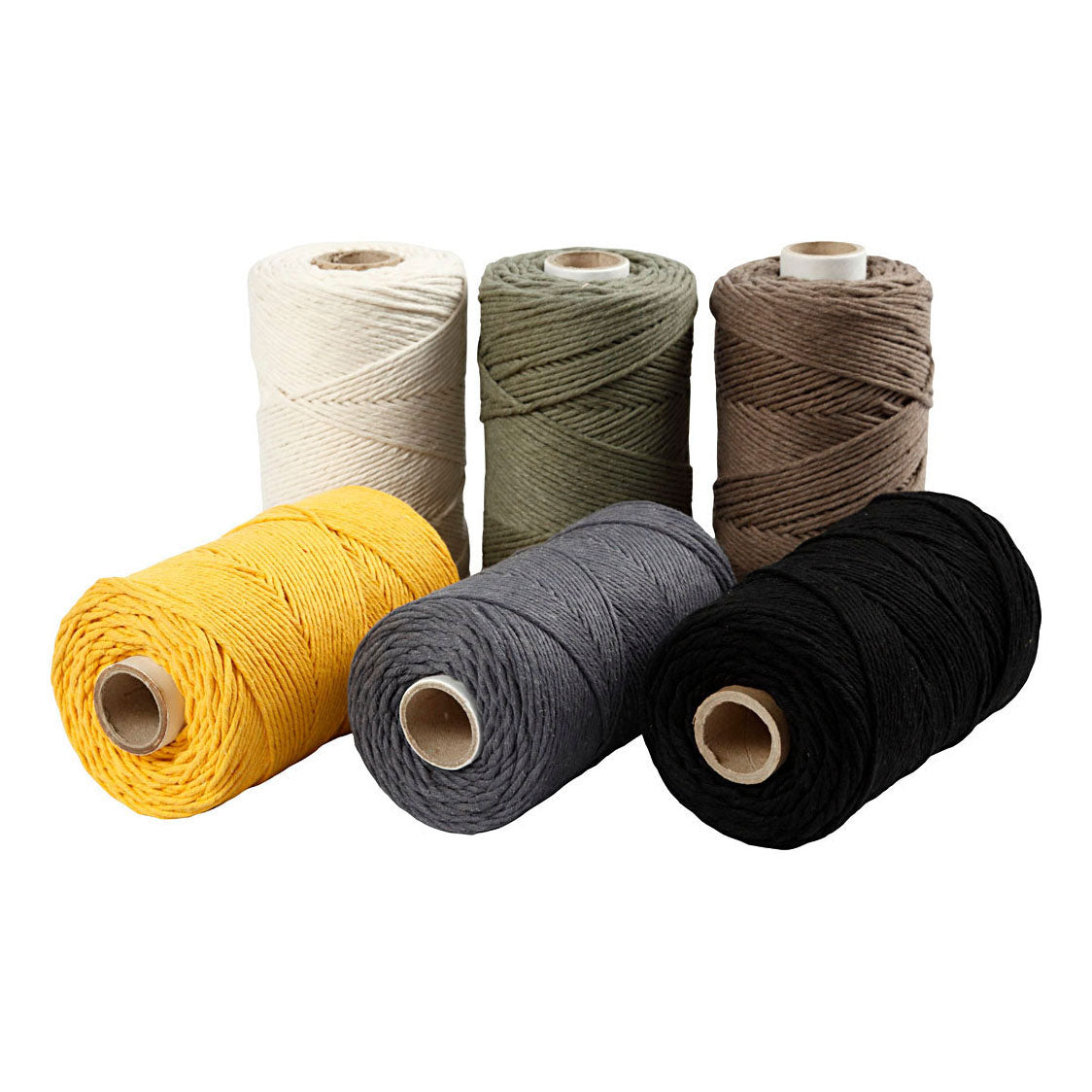 Creativ company macrame koord diverse kleuren, 6x198m