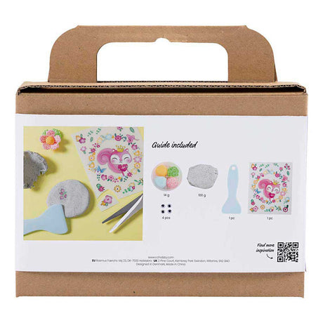 Kreativunternehmen https: www.cchobby.nl mini-hobbyset-modellierstein-mit-insekt-grau-hellrosa-helltürkis-1-box