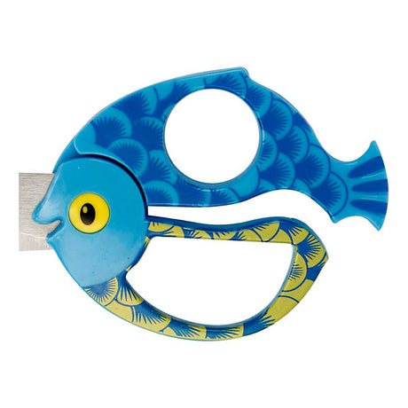 Creativ Company Fiskars Kinderschere mit Tiermotiv, Fisch, L: 13 cm, 1 Stück