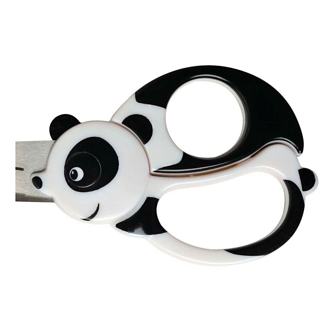 Creativ Company Fiskars Kinderschere mit Tiermotiv, Panda, L: 13 cm, 1 Stück