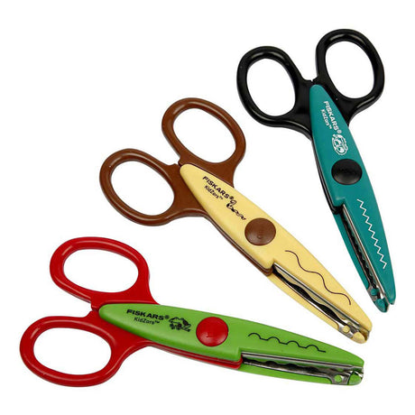 Fiskars Kidzors Zackenschere, 3 Stück 1 Box