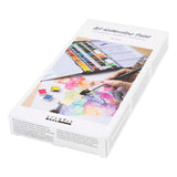 Creativ Company Art Aquarellfarbe, ½ Näpfchen, Größe 10x15x20 mm, Standardfarben, 48 Farben 1 Box