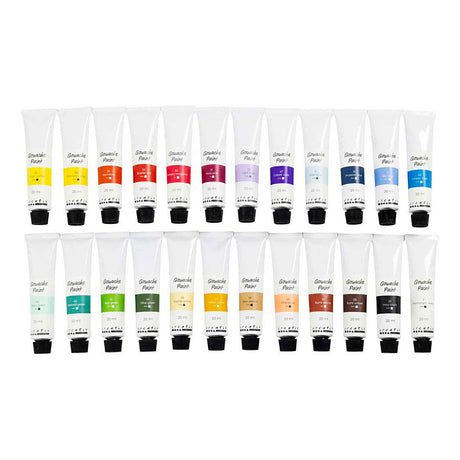 Creativ Company Gouachefarbe, verschiedene Farben, 24x20 ml 1 Box