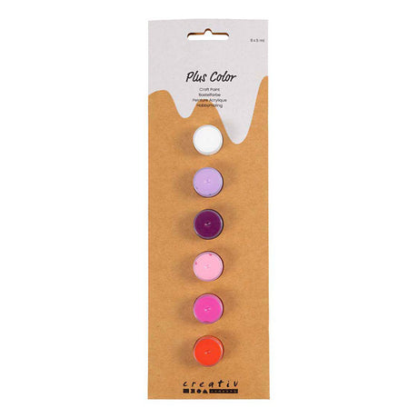 Creativ Company Plus Color Acrylfarbe, Purple Pink Harmony, 6x5 ml 1 Box