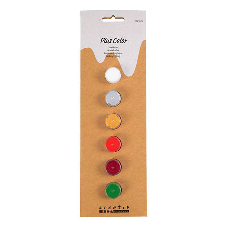 Creativ Company Plus Color Acrylfarbe, Weihnachtsfarbe, 6x5 ml 1 Dose