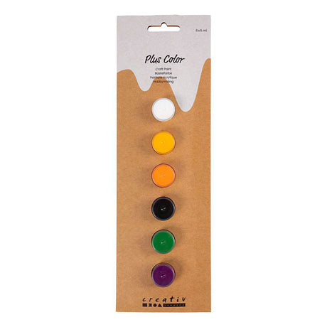 Creativ Company Plus Color Acrylfarbe, Halloweenfarben, 6x5 ml 1 Box