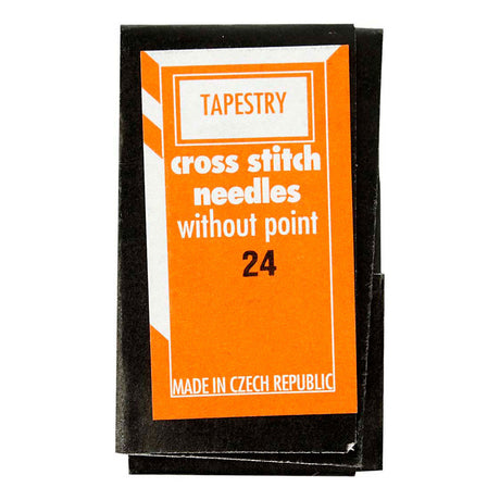 Creativ Company Sticknadeln, Länge des Öhrs: 6 mm, Größe 24, L: 36 mm, ohne Spitze, 25 Stück 1 Box