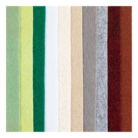 Creativ Company Hobbyfilz, A4, Blatt 210x297 mm, Stärke 2 mm, natur, 10 Stück 1 Karton