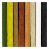 Creativ Company Krepppapier, Blatt 25x60 cm, Kreppverhältnis: 180 %, 105 g, natur, 8 Blatt 1 Karton