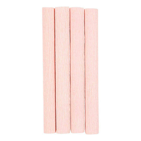 Creativ Company Krepppapier, Blatt 25x60 cm, Kreppverhältnis: 180 %, 105 g, hellrosa, 4 Blatt 1 Karton