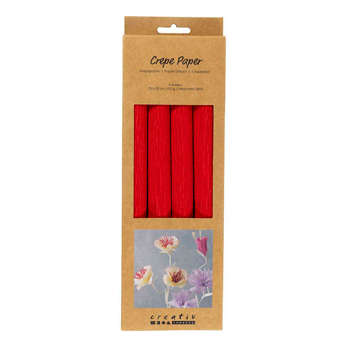 Creativ Company Krepppapier rot - 4 Stk.