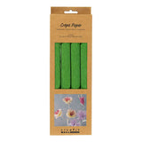 Creativ Company Krepppapier, Blatt 25 x 60 cm, Kreppverhältnis: 180 %, 105 g, Limettengrün, 4 Blatt 1 Karton