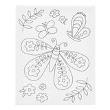 Creativ Company Leinwand mit großem Schmetterlingsdruck – 24 x 30 cm