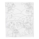Creativ Company Malleinwand mit Druck, Blumenlandschaft, D: 1,6 cm, Größe 24x30 cm, 360 g, 1 Stück