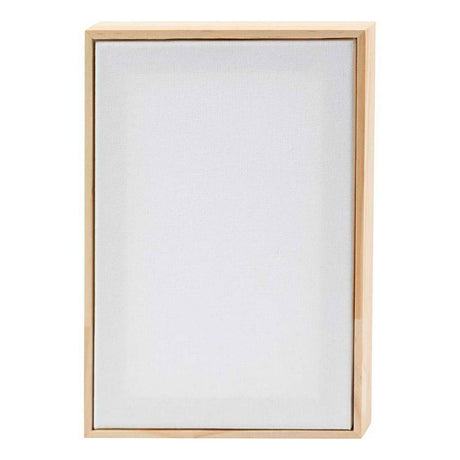 Creativ Company Keilrahmen mit Rahmen, Größe 15,8x23,8 cm, 280 g, weiß, 1 Stück