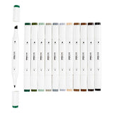 Creativ Company Zeichenmarker, Strichstärke 1+8 mm, Naturfarben, 12 Stück 1 Box
