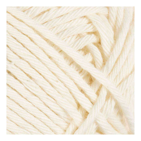 Creativ Company Baumwollgarn, Größe 8 8, L: 80-85 m, gebrochenes Weiß, 50 g 1 Knäuel