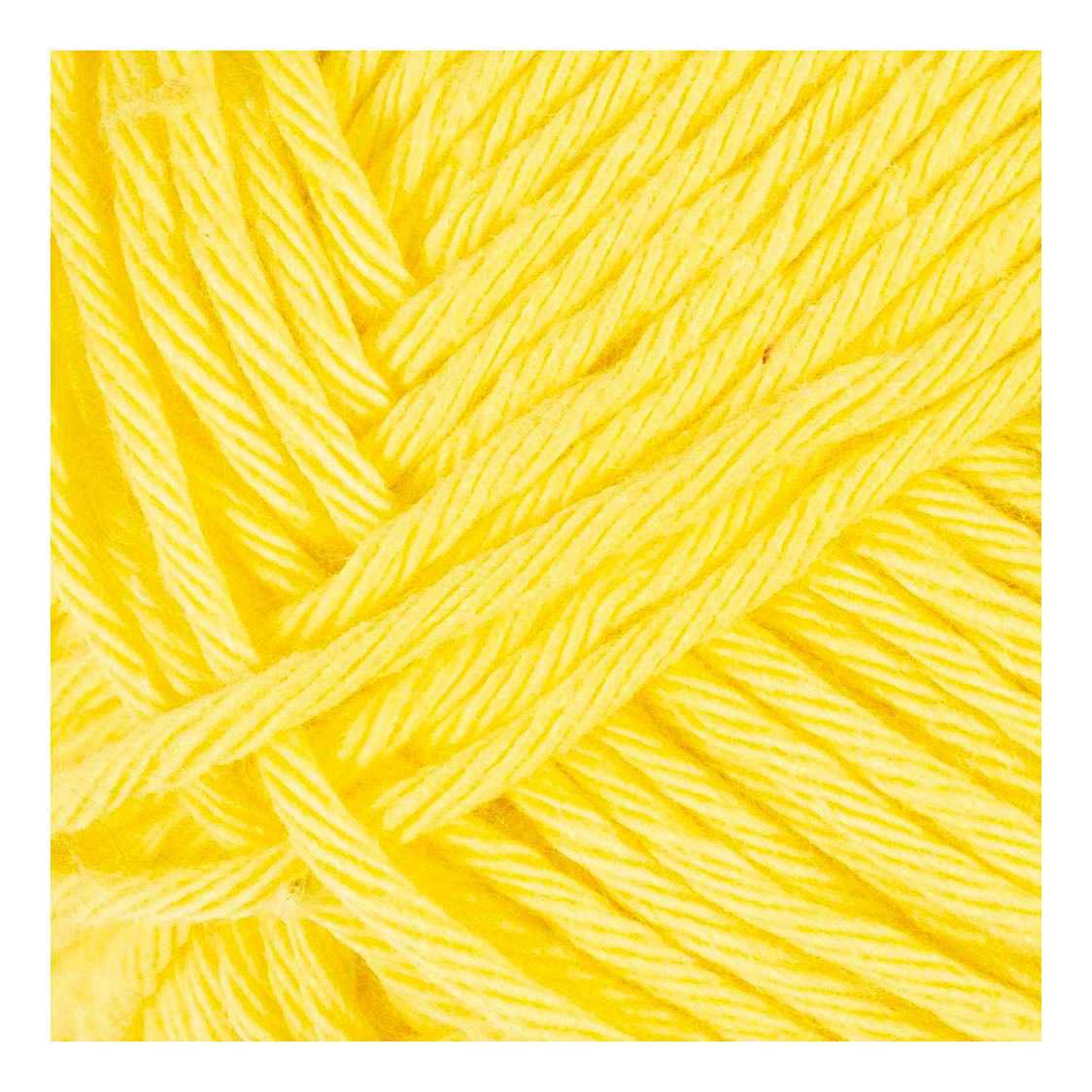 Creativ Company Baumwollgarn, Größe 8 8, L: 80-85 m, gelb, 50 g 1 Knäuel