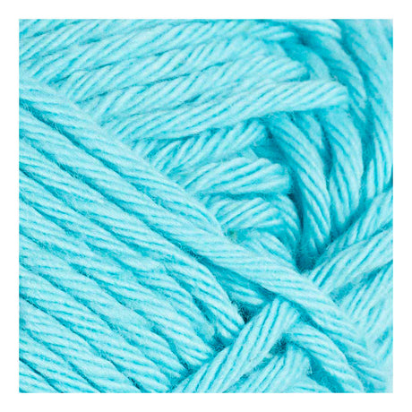 Creativ Company Baumwollgarn, Größe 8 8, L: 80-85 m, türkis, 50 g 1 Knäuel