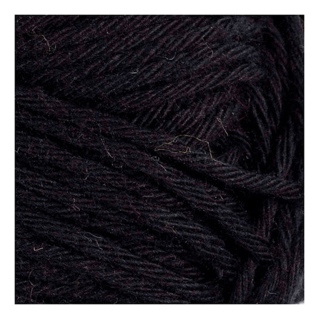 Creativ Company Baumwollgarn, Größe 8 8, L: 80-85 m, schwarz, 50 g 1 Knäuel