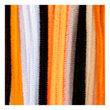 Creativ Company Chenille, L: 30 cm, Stärke 6 mm, Halloween-Farben, 25 div. 1 Box
