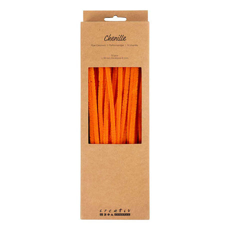 Creativ Company Chenille 6mm x 30cm orange - 50 Stk.