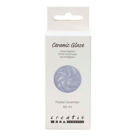 Creativ Company Keramikglasur, 984-1101 °C, deckend, Pastell-Lavendel, 60 ml 1 Flasche