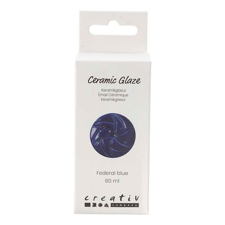 Creativ Company Keramikglasur, 984-1101 °C, deckend, Bundesblau, 60 ml 1 Flasche