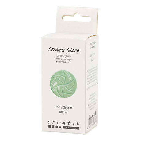 Creativ Company Keramikglasur, 984-1101 °C, deckend, Parisgrün, 60 ml 1 Flasche