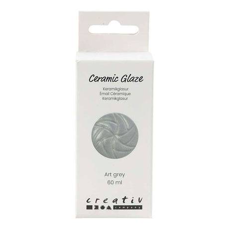 Creativ Company Keramikglasur, 984-1101 °C, deckend, Art Grey, 60 ml 1 Flasche