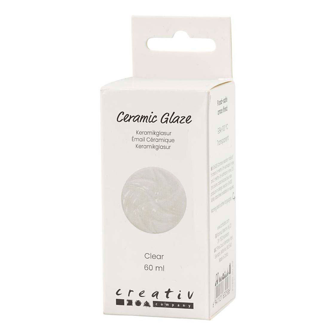 Creativ Company Keramikglasur, 984-1101 °C, transparent, klar, 60 ml 1 Flasche
