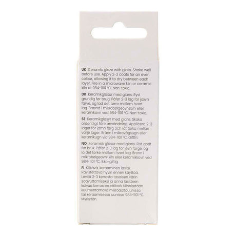 Creativ Company Keramikglasur, 984-1101 °C, transparent, klar, 60 ml 1 Flasche
