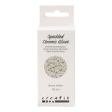 Creativ Company gesprenkelte Keramikglasur, 999-1060 °C, deckend, schneeweiß, 60 ml 1 Flasche
