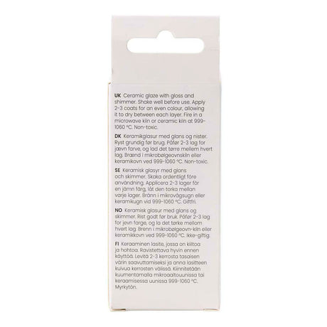 Creativ Company gesprenkelte Keramikglasur 999–1060 C, undurchsichtig, Flower Power – 60 ml
