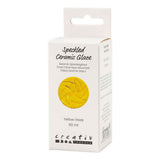 Creativ Company gesprenkelte Keramikglasur, 999-1060 °C, undurchsichtig, gelber Schleier, 60 ml 1 Flasche