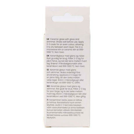 Creativ Company gesprenkelte Keramikglasur, 999-1060 °C, undurchsichtig, gelber Schleier, 60 ml 1 Flasche