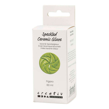 Creativ Company gesprenkelte Keramikglasur, 999-1060 °C, undurchsichtig, Figaro, 60 ml 1 Flasche