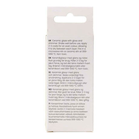 Creativ Company gesprenkelte Keramikglasur, 999–1060 °C, undurchsichtig, rostige Nägel, 60 ml, 1 Flasche
