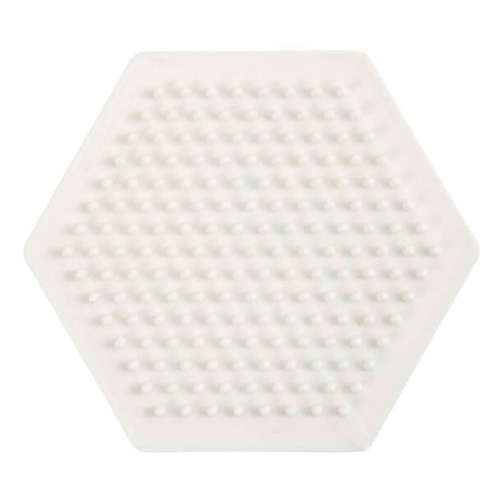 Creativ Company Nabbi Biobeads Grundplatte, Sechseck, Größe 8,5x8,5 cm, mittel, 1 Stück
