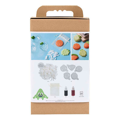 Creativ Company Seifenherstellungs-Hobbyset, Obst, Grün, Orange, 1 Box