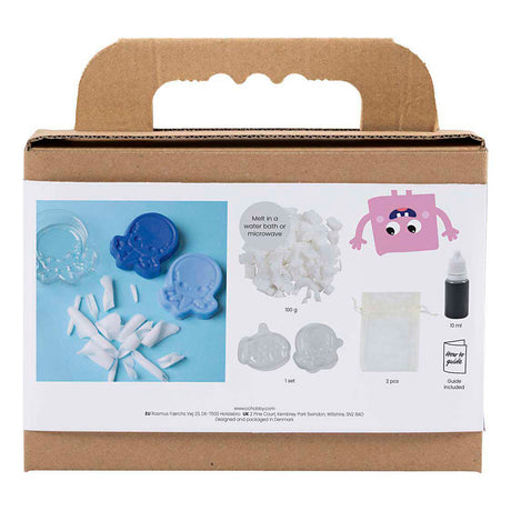 Creativ Company Seifenherstellungs-Hobbyset, Meerestiere, blau, 1 Box