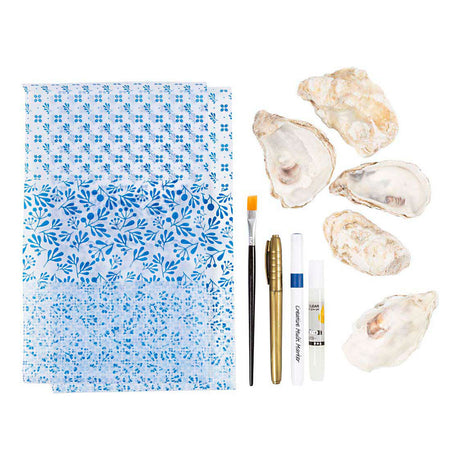 Creativ Company Hobby-Set Decoupage, Austernschalen, blau, 1 Box