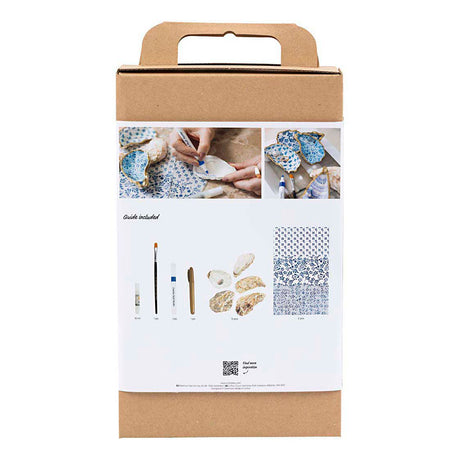 Creativ Company Hobby-Set Decoupage, Austernschalen, blau, 1 Box