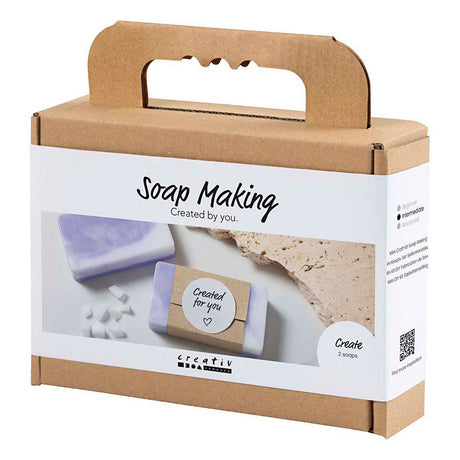 Creativ Company Mini-Seifenherstellungs-Hobbyset, quadratisch, hellviolett, 1 Box